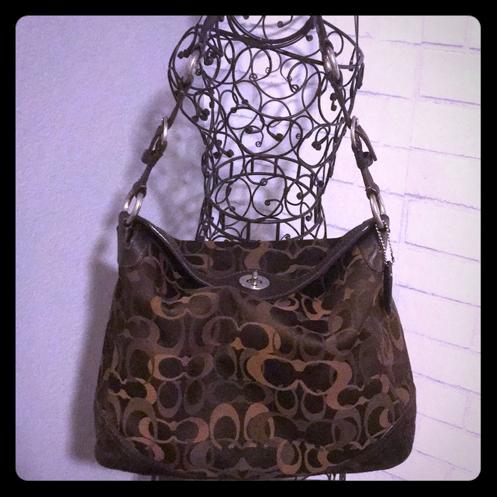 Brown coach purse